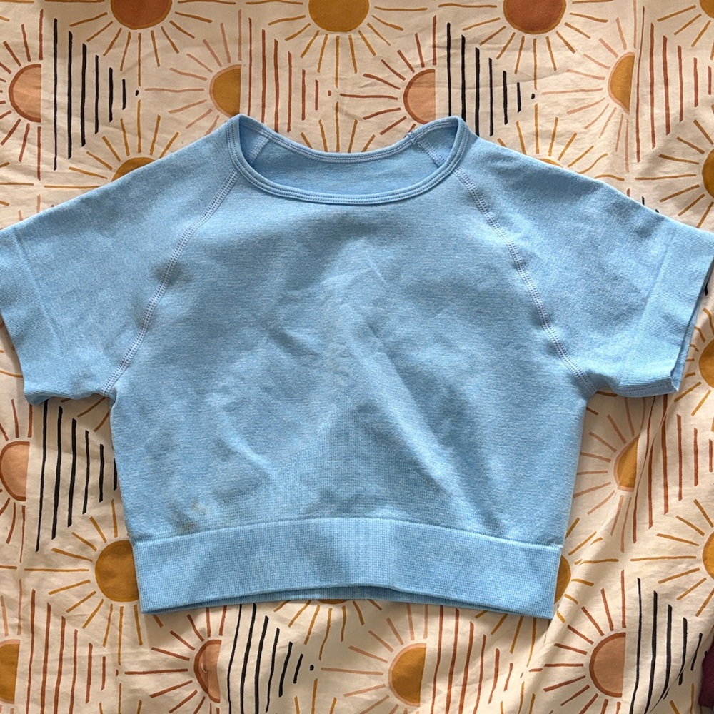 Sky Blue Women's Crop Top